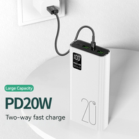 Batería Externa de Último Modelo con Salida Tipo C de 22.5W, Carga Súper Rápida, 20000mAh, Pantalla Digital, Capacidad Real, PD20W