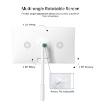 Televisor Inteligente Portátil Ikinor de 32 Pulgadas, Blanco, con Android 11, 1080p Full HD, Rotación de 180°, Modo de Juego, para Cine en Casa