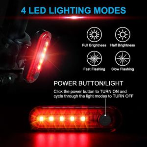 High Elasticity Strap Bike Tail <b>Light</b> Custom Logo <b>USB</b> <b>Rechargeable</b> COB LED 4 Modes Promotional Gift High Brightness Rear <b>Light</b> - Product Image 3