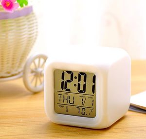 New Fashion Sublimation <b>Led</b> Color Children Seven Color Digital Alarm <b>Clock</b> - Product Image 3