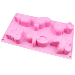 Molde de Silicona Personalizado de 6 Cavidades con Forma de Biberón para Bebés, para Dulces, Pudín, Chocolate, Jabón Hecho a Mano - Product Image 2