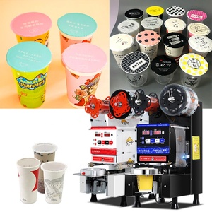 Máquina Selladora de Vasos de Papel y Plástico Totalmente Automática para Tiendas de Té de Burbujas, Tiendas de Comida, Pizzerías y Restaurantes - Product Image 6