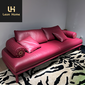 Produttore di vendita calda su misura di lusso soggiorno divano <span class=keywords><strong>Nevada</strong></span> nuovo Design soggiorno in vera pelle divano mobili - Product Image 4