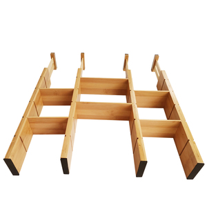Séparateur de <span class=keywords><strong>tiroir</strong></span> réglable, organisateur de <span class=keywords><strong>tiroir</strong></span>, séparateur de <span class=keywords><strong>tiroir</strong></span> extensible en <span class=keywords><strong>bois</strong></span> bambou - Product Image 4