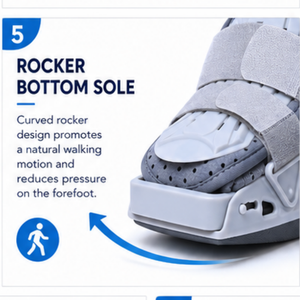 Bota Ortopédica de Alta Calidad a <span class=keywords><strong>Precio</strong></span> de Fábrica para Fractura de Tobillo, Esguince y Recuperación Postoperatoria, Transpirable y Cómoda - Product Image 4