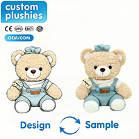 Ours en peluche personnalisé, jouet en peluche doux, animal en peluche, vente en gros, fabricant OEM ODM, compagnon pour enfants, cadeaux d'anniversaire