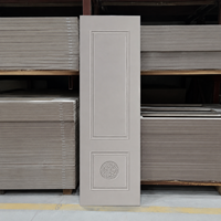 Revêtement de porte intérieur moderne en mélamine extra-épaisse, MDF, haute résistance aux chocs, noyau à densité de 830+ kg/m, surface anti-rayures