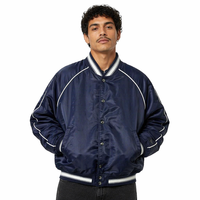 Blouson Bomber Décontracté d'Hiver Personnalisé pour Homme – Qualité Nylon, Style Streetwear, Col Montant, Veste de Sport Type Varsity