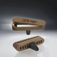 Diffuseur de parfum pour voiture en bois massif et métal, style moderne et épuré, à évaporation naturelle, avec clip de ventilation – Fournisseur d'usine
