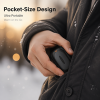 Chauffe-mains rechargeable portable USB, chauffe-poche électrique, batterie 14000mAh, chauffage rapide pour l'hiver, le camping en plein air, l'utilisation au garage