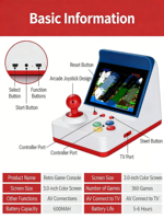 Nouvelle console de jeu portable haute performance en promotion, avec matériau ABS, idéale comme cadeau pour enfants.