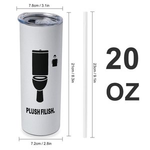 Vaso Térmico de Acero Inoxidable de 20oz con Diseño de Inodoro - Product Image 1