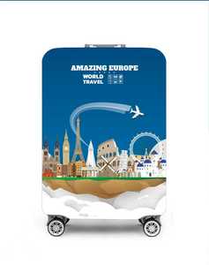 ผ้าคลุมกระเป๋าเดินทางยืดหยุ่นแบบปรับได้กันน้ำได้สำหรับเดินทางทนทานปรับแต่งได้ตามต้องการ - Product Image 4