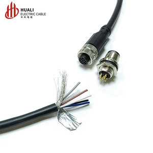 M12 Connector IP55 Waterdichte Luchtvaartstekker Draad 4-core 5-core 8-core Sensor Man Vrouw Spuitgieten Autoverbinding - Product Image 2