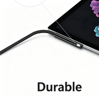 Câble de charge magnétique USB-C mâle vers Surface, cordon de charge USB-C tressé en nylon pour Surface