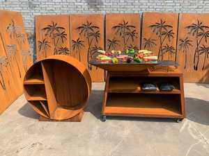 Barbecue <span class=keywords><strong>en</strong></span> acier corten personnalisé, barbecue de camping, barbecue <span class=keywords><strong>en</strong></span> acier corten <span class=keywords><strong>pour</strong></span> l'extérieur, barbecue au charbon de <span class=keywords><strong>bois</strong></span> sur la <span class=keywords><strong>terrasse</strong></span> - Product Image 4