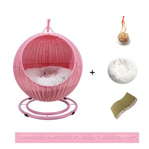 Evrensel çevre dostu dört mevsim kedi evi Rattan yuva çıkarılabilir yıkanabilir özelliği ev kullanımı için kedi köpek yatağı Pet malzemeleri - Product Image 3