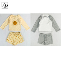 Aide Factory Maillot de bain personnalisé pour tout-petits Maillot de bain une pièce pour bébés enfants Marguerite Léopard Double impression Face Maillot de bain 2 pièces pour filles
