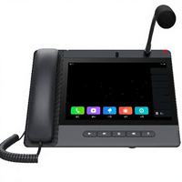 Téléphone IP vidéo intelligent A320i, écran tactile 10,1 pouces, caméra 8MP, 20 lignes SIP, WiFi 5G, BT, PoE Gigabit, conférence 10 participants, Android OS, combiné PTT