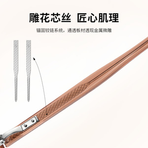 กรอบแว่นตาอะซิเตททรงแปดเหลี่ยมสำหรับผู้หญิง TR4005-A ป้องกันแสงสีฟ้าแบบเต็มกรอบ 51-20-149 - Product Image 5