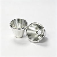 Réflecteur LED à angle de faisceau précis, à lampe unique, en alliage d'aluminium usiné CNC, pour salles blanches et usines d'emballage