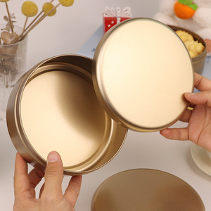 Envase Redondo de Hojalata Personalizado de 145*52 mm, Caja de Metal Vacía para Envasar Alimentos, Lata de Metal para Galletas, Chocolate, Café, Té con Tapa - Product Image 4
