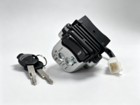 Ensemble de serrures de contact pour moto en alliage de zinc avec noyau en cuivre, fixation réservoir de carburant, fonction de déverrouillage de selle, remplacement de haute qualité CLICK