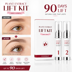 <span class=keywords><strong>Kit</strong></span> Lash Lift e <span class=keywords><strong>Laminazione</strong></span> Sopracciglia 2in1 per Uso Domestico, Vegano, Naturale, Base Cisteamina, Multi-plantare, Passo 1 e Passo 2 - Product Image 1