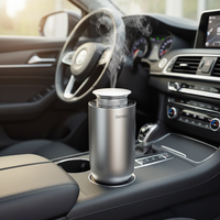 Diffuseur de parfum électrique en alliage d'aluminium pour la maison et le bureau avec humidificateur - Portable pour la voiture, la pièce et l'hôtel - Garantie 1 an
