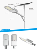 Lampu Jalan tenaga surya hemat biaya 150lm/W lampu jalan LED tenaga surya dapat digunakan untuk taman rumah