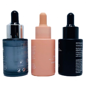 Envase de Lujo para Cuidado de la Piel, Botella de Vidrio Esmerilado de 30 ml con Gotero para Aceite Capilar y Sérum, 1 oz - Product Image 1