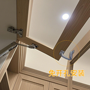 Charnière pliante à résonance 3 mm en alliage de zinc argenté sans perçage pour panneaux de porte en bois - Product Image 3