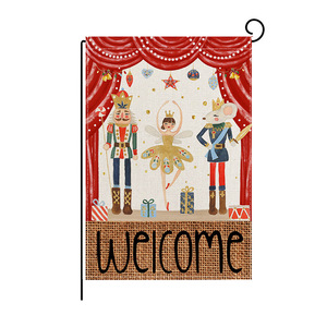 Drapeau de jardin personnalisé en gros pour Noël, motif Père Noël, 12 x 18 pouces, double face, pour l'hiver, la fête, la cour, la décoration extérieure - Product Image 6