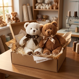 Vente en gros d'ours en peluche classiques écologiques, jouet en peluche en coton PP, animal en peluche personnalisé pour les enfants, cadeau d'anniversaire ou de Noël - Product Image 2