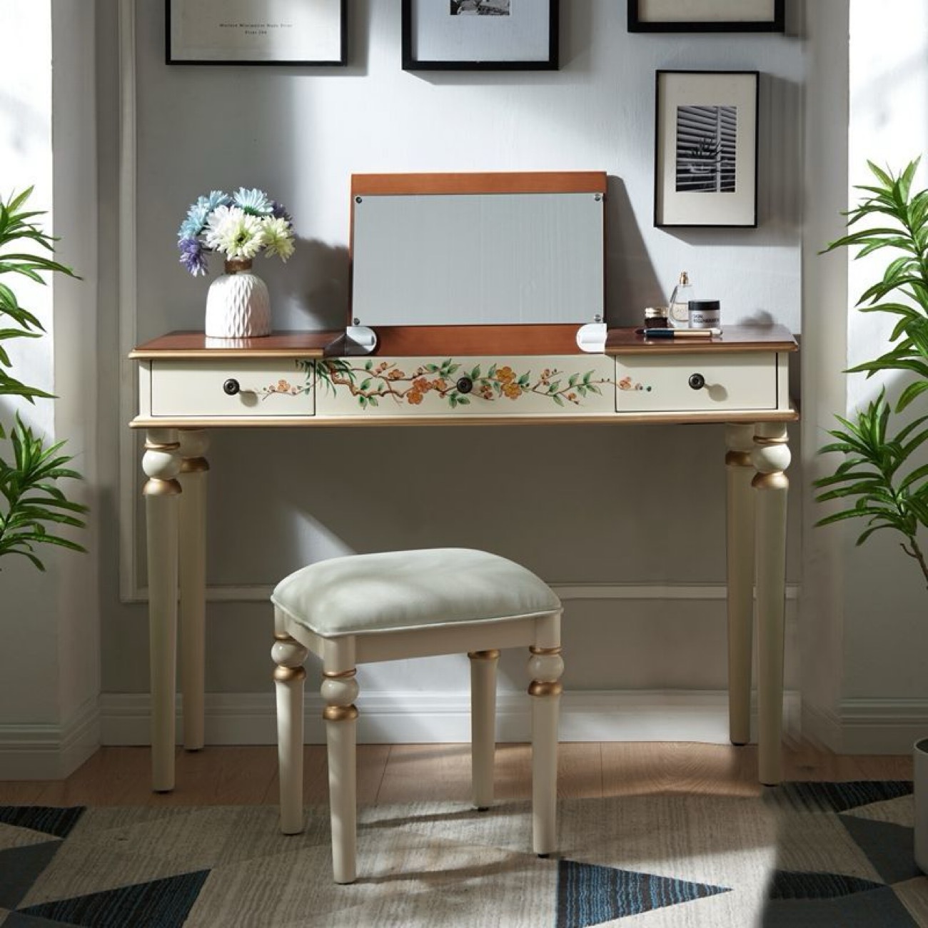 White [Stool Included] 1.2m