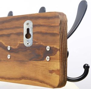 Hot Sale Good Quality Home <b>Wooden</b> <b>Coat</b> Rack with <b>Hook</b> Used Wall Mounted Hangers for Living Rooms, Bedrooms, and Bathrooms - Product Image 5