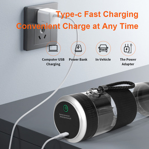 عصارة حمضيات 500 مل قابلة لإعادة الشحن عبر USB بشفرات من الفولاذ المقاوم للصدأ، خلاط كهربائي صغير عالي الكفاءة للسيارة والاستخدام الخارجي والمنزلي - Product Image 3