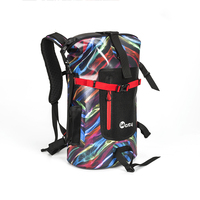 Sac à dos pliable en bâche imperméable camouflage pour l'extérieur Sac de randonnée sportive pour le camping et la randonnée