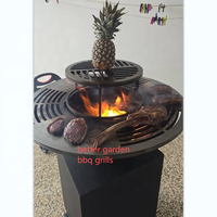 Barbecue en acier Corten 2 mm, foyer et réchaud de camping, barbecue au charbon noir en acier Corten