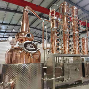 Equipo de Destilación Semiautomático de Alta Eficiencia de 500L |   Columna de vapor eléctrica de cobre y acero inoxidable para alambique de whisky/ginebra - Product Image 3