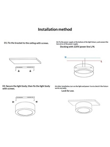 <span class=keywords><strong>Spot</strong></span> LED encastré en aluminium sans perçage pour salon, chambre, entrée, couloir, allée - Product Image 5
