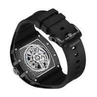 Montre mécanique pour homme entièrement squelettée, style décontracté et personnalisable, fournie directement par l'usine