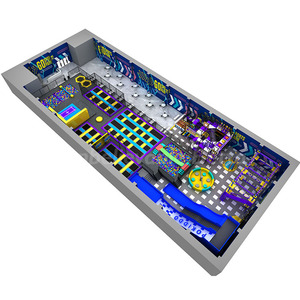 Parc de trampolines intérieur commercial Bettaplay de 1368 m², aire de jeux intérieure commerciale, mur <span class=keywords><strong>d</strong></span>'escalade intérieur, parcours de cordes - Product Image 1