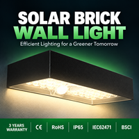 Lampe murale solaire sans fil 6W 900 lumens, économie d'énergie, aucun câblage requis, applique extérieure pour la décoration murale de jardin et de cour
