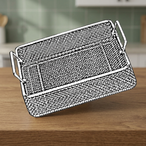 Panier en maille d'acier inoxydable 240 x 258 x 50 mm, base pour instruments chirurgicaux, approuvé CE ISO - Product Image 4