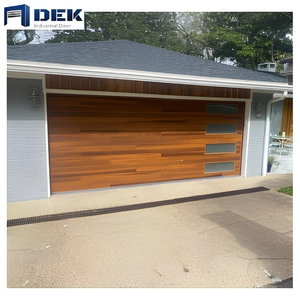 Portes de garage sectionnelles automatiques électriques commerciales en alliage d'aluminium moderne, finition de surface étanche, vente en gros - Product Image 3