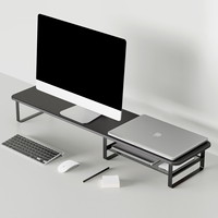 Support d'écran et support pour ordinateur portable extensible, étagère de bureau pour la maison et le bureau – Offre Spéciale
