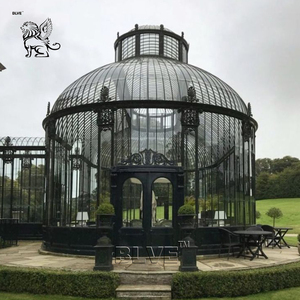 BLVE Villa Moderne Jardin Extérieur Véranda Grande Taille Luxe Mariage Gazebo En <span class=keywords><strong>Fer</strong></span> Forgé Avec Verre - Product Image 4