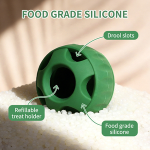 Pelota <span class=keywords><strong>de</strong></span> Juguete Interactiva <span class=keywords><strong>de</strong></span> Silicona para Perros, Duradera, para Alimentación Lenta, Entrenamiento, Masticación, Dispensador <span class=keywords><strong>de</strong></span> Golosinas Congeladas, Juguete <span class=keywords><strong>de</strong></span> Rompecabezas - Product Image 3