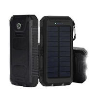 Offre Spéciale portable RoHS lumière LED étanche batterie externe solaire 20000mAh Micro USB chargeur mobile pour téléphone portable